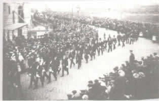 Lodge Zetland 391 Brethren marching through town.